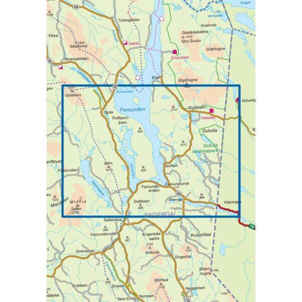 Femunden Sør DNT Turkart - Image 3