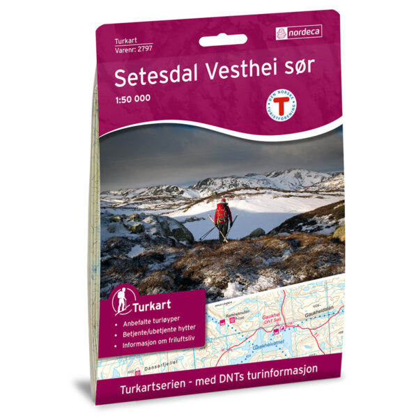 Setesdal Vesthei Sør DNT Turkart