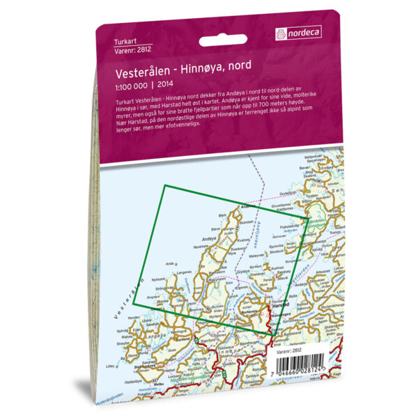 Vesterålen Hinnøya Nord DNT Turkart - Image 2