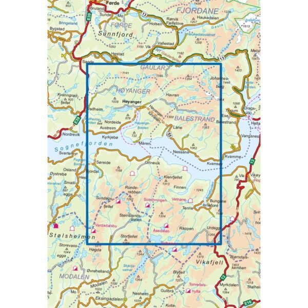 Høyanger Aust DNT Turkart - Image 2