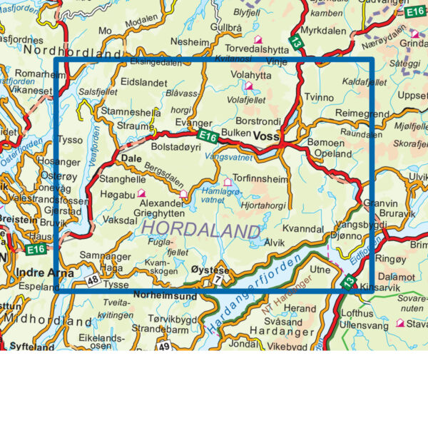 Voss-Bergsdalen Topo 3000 Turkart - Image 3