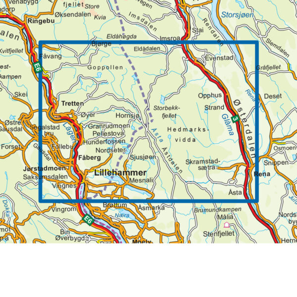 Lillehammer- Rena 1 :50 000 Topo 3000 Turkart - Image 3