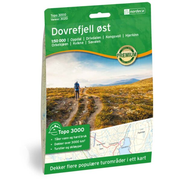 Dovrefjell Øst Topo 3000 Turkart