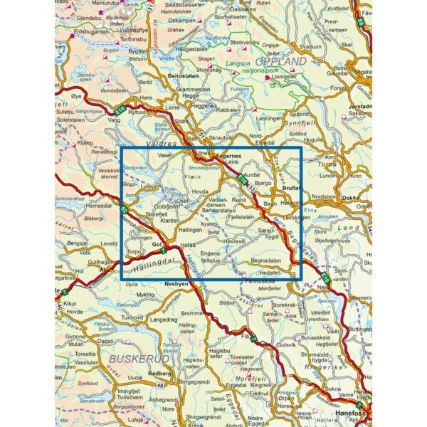 Sør-Valdres Topo 3000 Turkart - Image 3