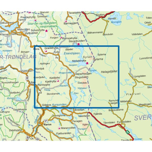 Sylan sør Topo 3000 Turkart - Image 3