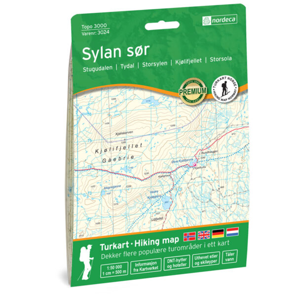 Sylan sør Topo 3000 Turkart