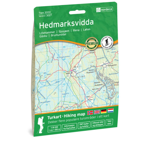 Hedmarksvidda Topo 3000 Turkart