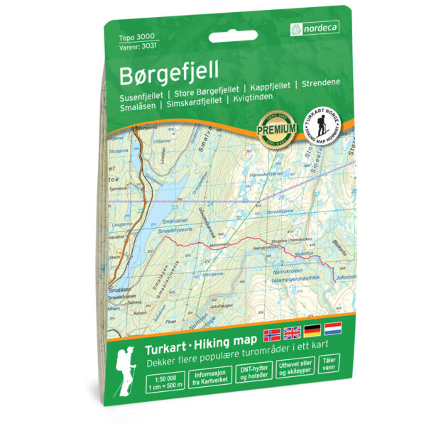 Børgefjell Topo 3000 Turkart