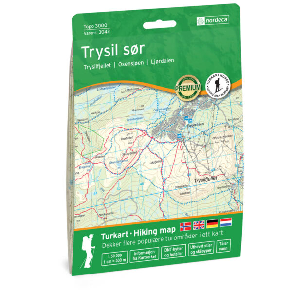 Trysil sør  Topo 3000 Turkart