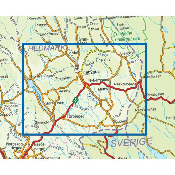 Trysil sør  Topo 3000 Turkart - Image 3