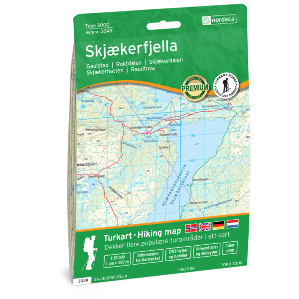 Skjækerfjella Topo 3000 Turkart