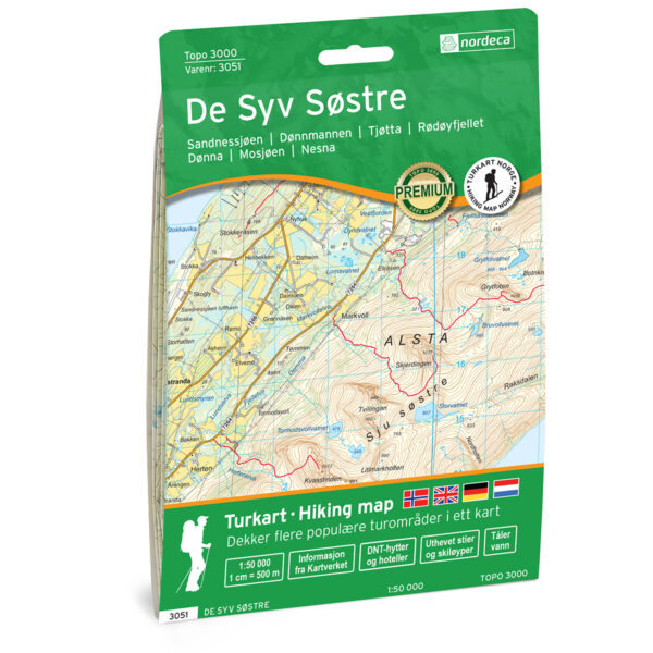 De syv søstre Topo 3000 Turkart