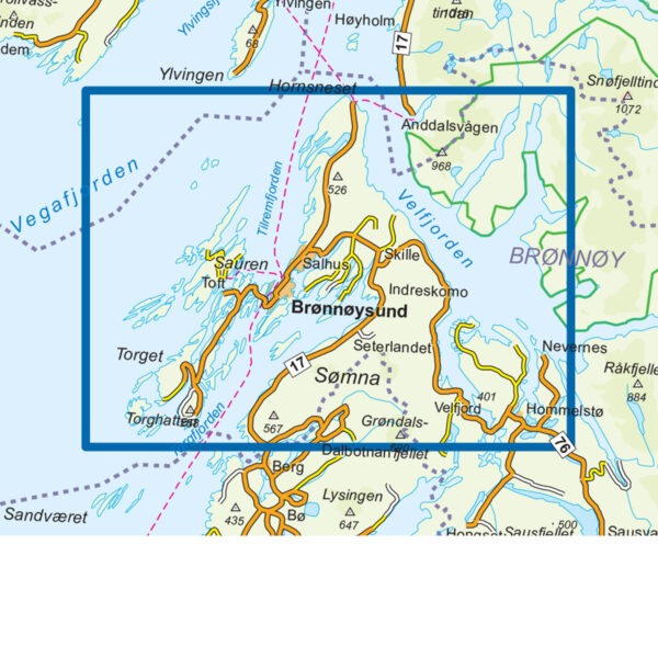 Brønnøysund Topo 750 Turkart - Image 3