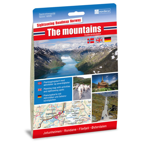 The mountains / Gudbrandsdalen 1:250 000 Opplevelsesguide