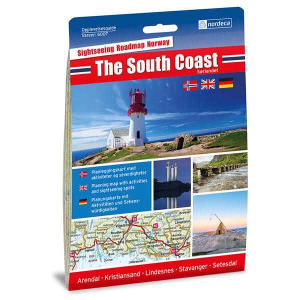 The South Coast  / Sørlandet 1:250 000 Opplevelsesguide