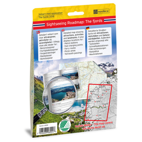 The fjords 1:250 000 m/hefte Opplevelsesguide vei - Image 2