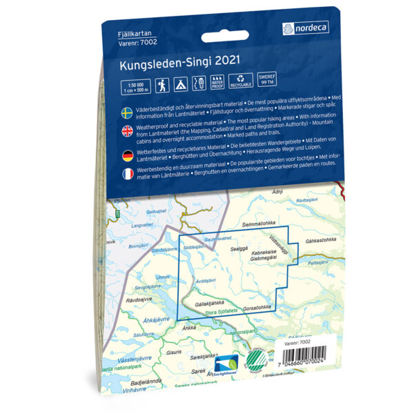 Kungsleden-Singi Svensk Fjellkart - Image 2