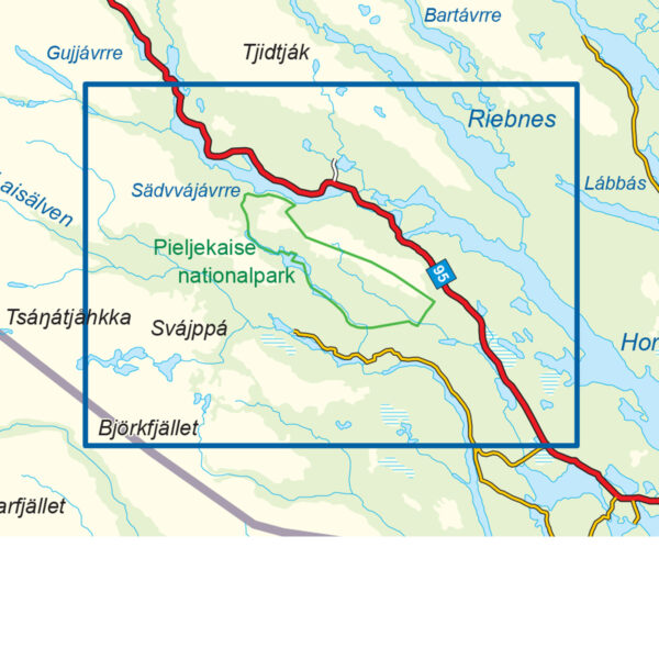 Kungsleden-Jäkkvik 150 000 Svensk Fjellkart - Image 3