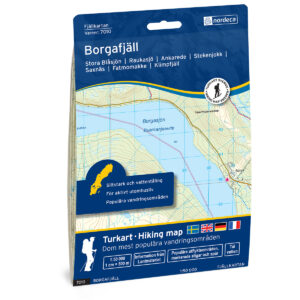 Borgafjäll Svensk Fjellkart