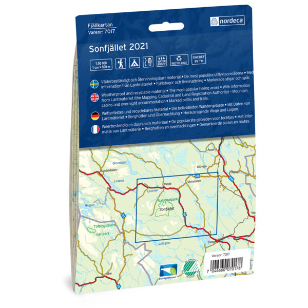 Sonfjället Svensk Fjellkart - Image 2