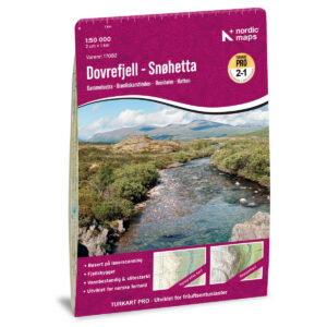 Dovrefjell Snøhetta Turkart Pro 1:50 000 – forside