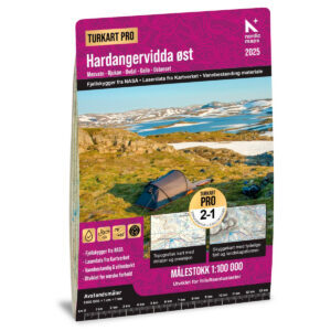 Hardangervidda Øst Turkart Pro 1:100 000 – forside