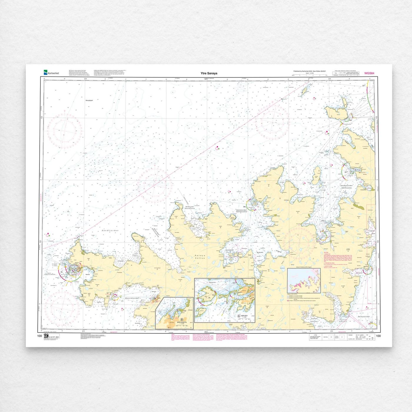 Kartverket – hovedkart 100: Ytre Sørøya - Kart.no