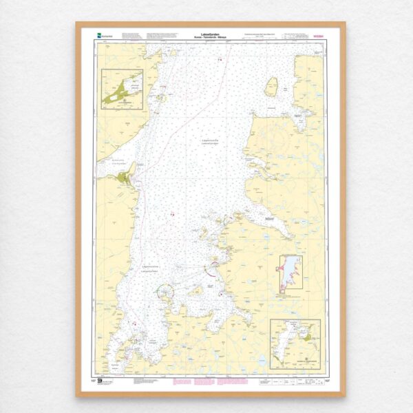Kartverket – hovedkart 107: Laksefjorden. Kunes – Tømmervik – Mårøya - Image 3