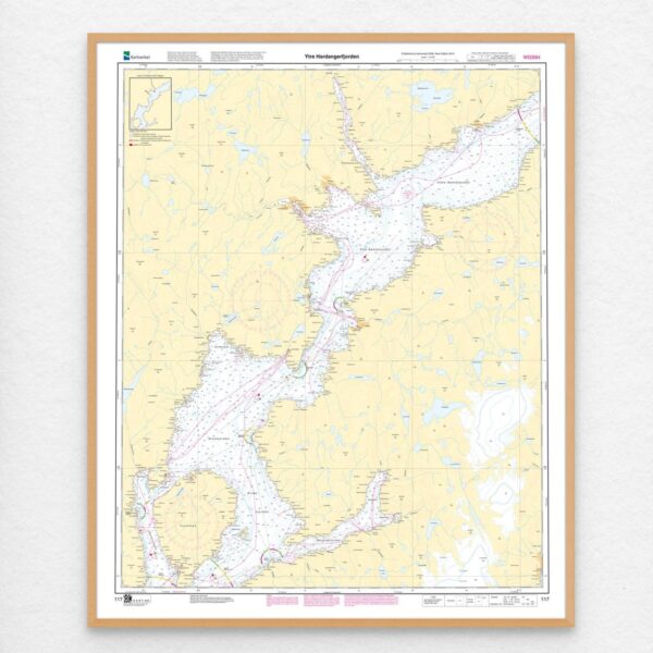 Kartverket – hovedkart 117: Ytre Hardangerfjorden - Image 2