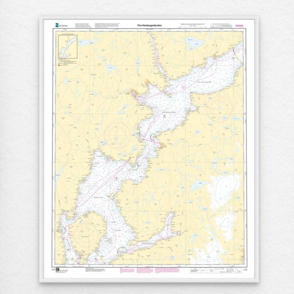 Kartverket – hovedkart 117: Ytre Hardangerfjorden - Image 3