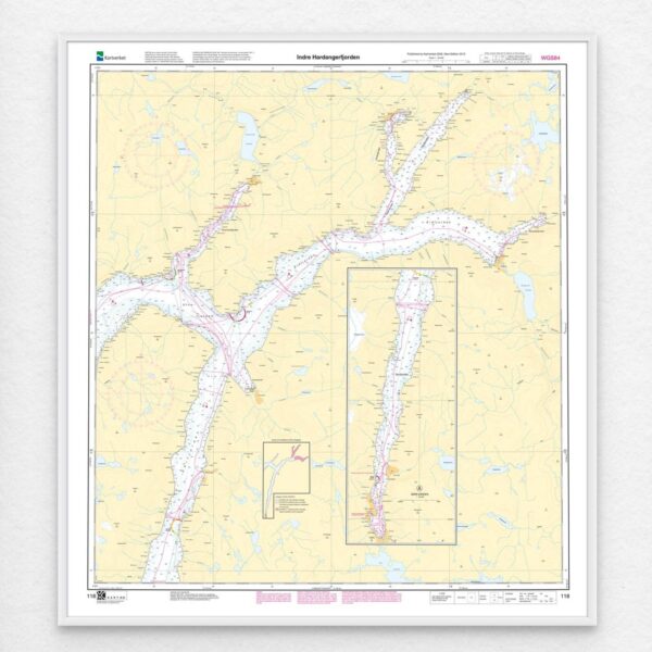 Kartverket – hovedkart 118: Indre Hardangerfjorden - Image 2