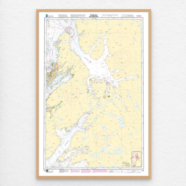 Kartverket – hovedkart 134: Ursfjorden og Velfjorden - Image 2