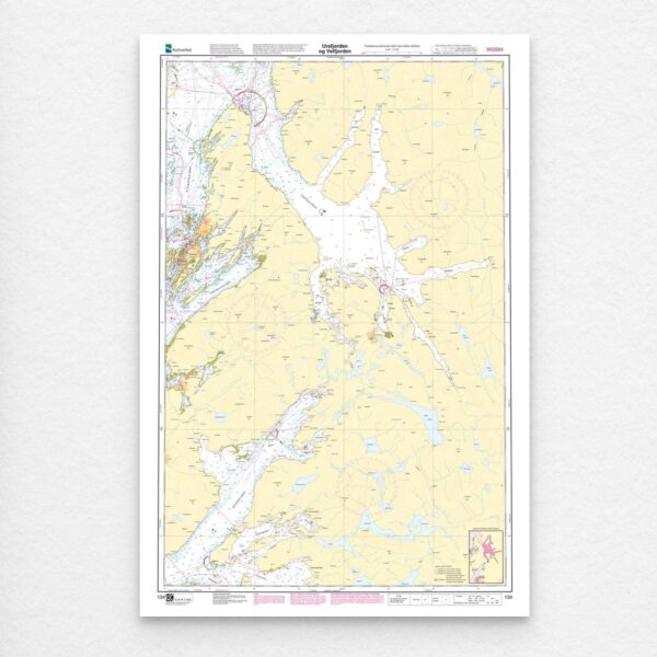 Kartverket – hovedkart 134: Ursfjorden og Velfjorden