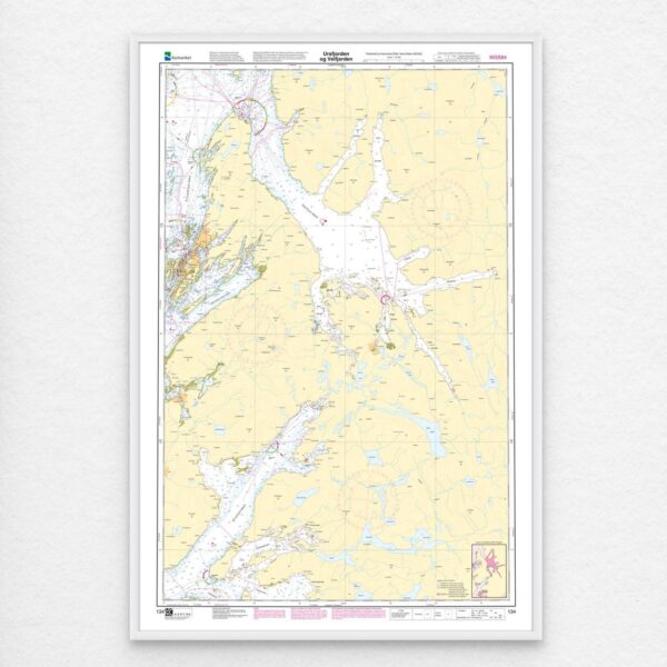Kartverket – hovedkart 134: Ursfjorden og Velfjorden - Image 3