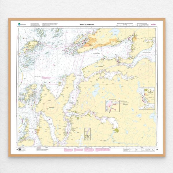 Kartverket – hovedkart 136: Beiarn – Saltfjorden - Image 2
