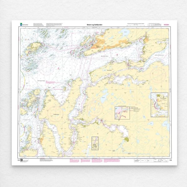 Kartverket – hovedkart 136: Beiarn – Saltfjorden