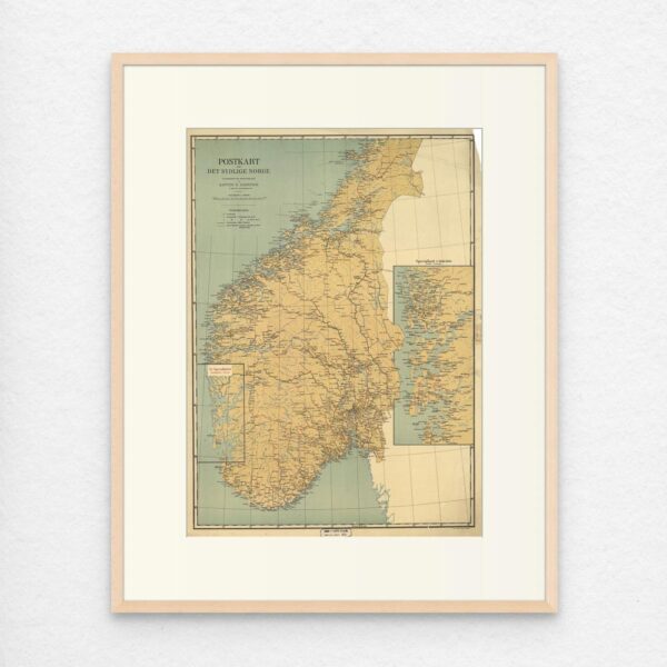 Postkart over Sør-Norge 1914 - Image 3