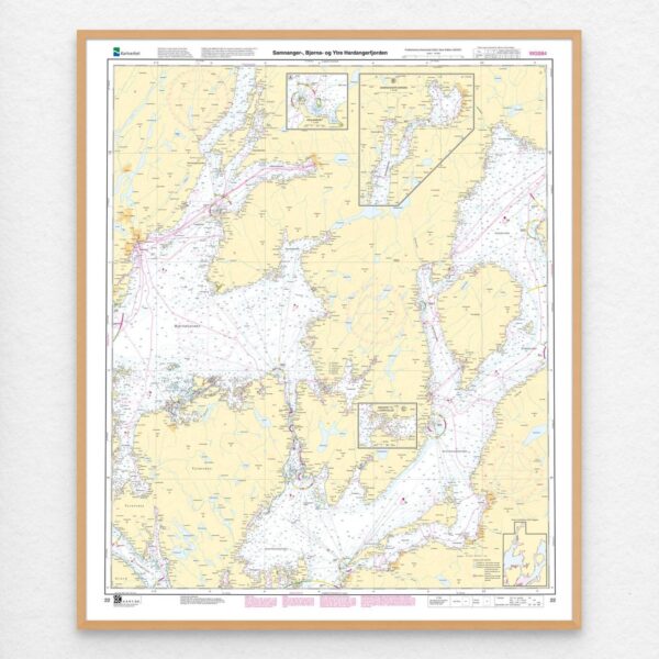 Kartverket - hovedkart 22: Samnanger- Bjørna- og Ytre Hardangerfjorden - Image 2
