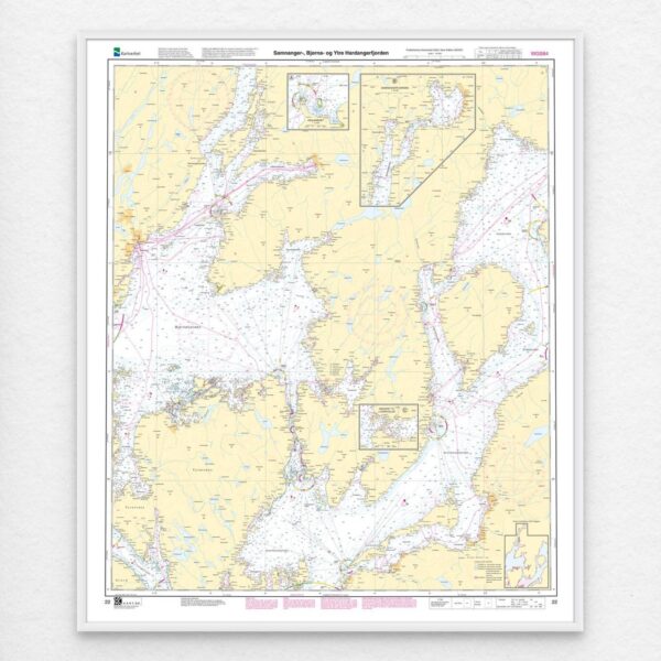 Kartverket - hovedkart 22: Samnanger- Bjørna- og Ytre Hardangerfjorden - Image 3