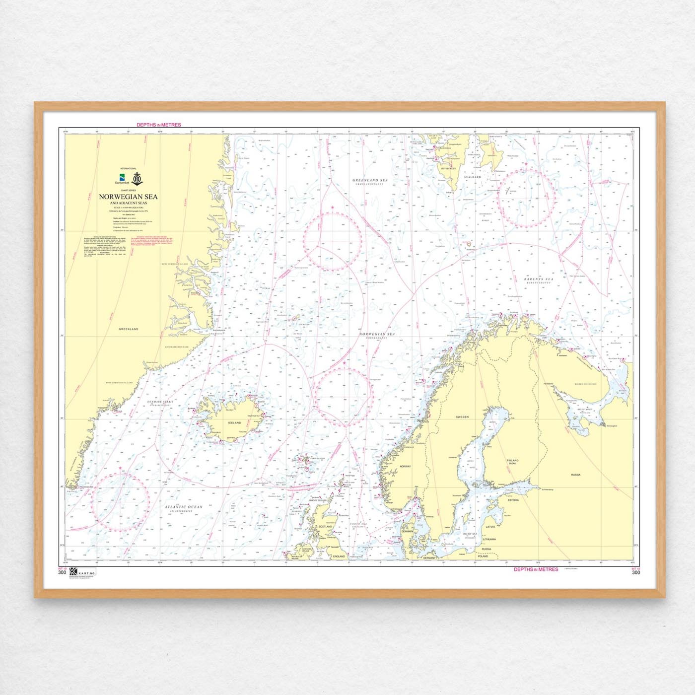Kartverket – overseilingskart 300: INT 10 / Norwegian Sea - Image 3