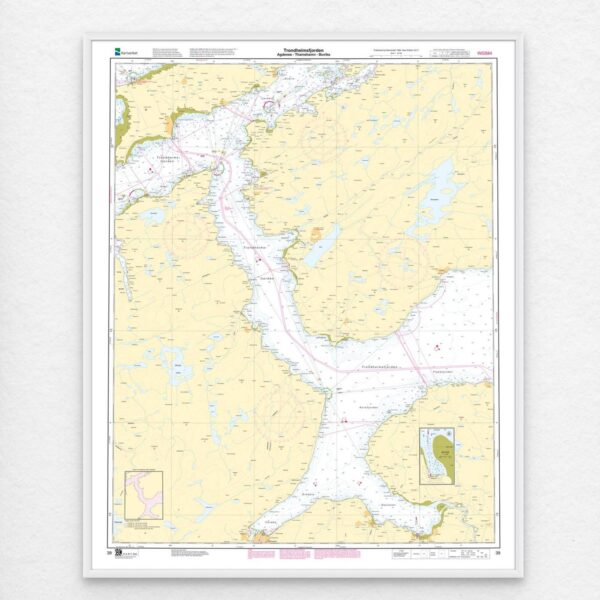 Kartverket - hovedkart 39: Trondheimsfjorden. Agdenes – Thamshamn – Buvika - Image 2