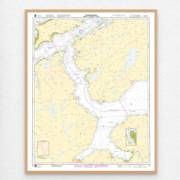 Kartverket - hovedkart 39: Trondheimsfjorden. Agdenes – Thamshamn – Buvika - Image 3