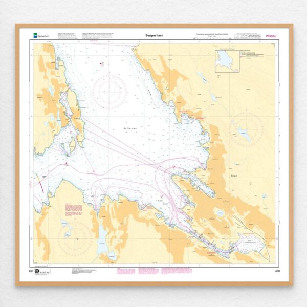 Kartverket – havnekart 460: Bergen havn - Image 3