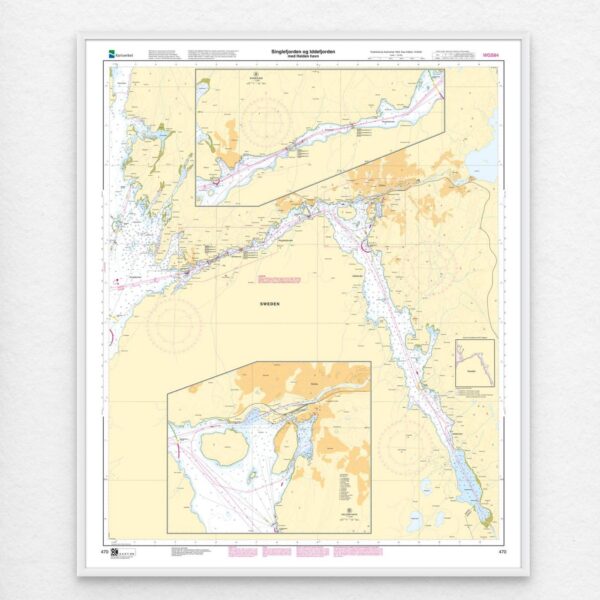 Kartverket – havnekart 470: Singlefjorden, Iddefjorden med Halden havn - Image 2