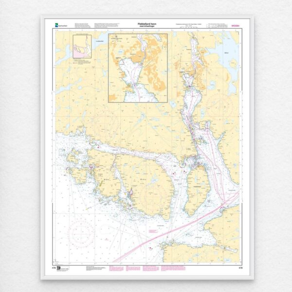 Kartverket – havnekart 478: Flekkefjord havn med innseilinger - Image 3