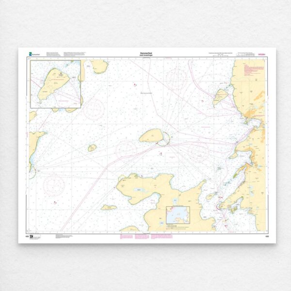 Kartverket – havnekart 489: Hammerfest med innseilinger