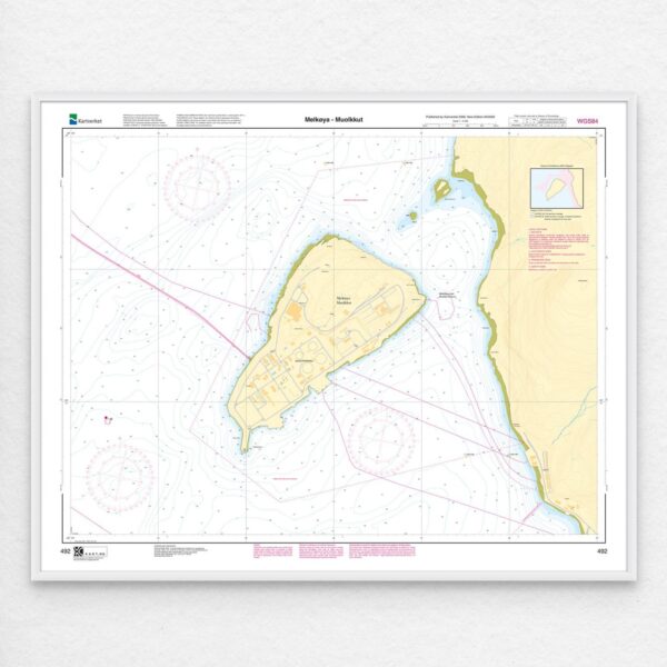Kartverket – havnekart 492: Melkøya – Muolkkut - Image 2