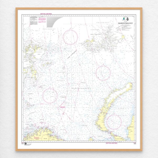 Kartverket – overseilingskart 514: INT 933 / Barentshavet - Image 2