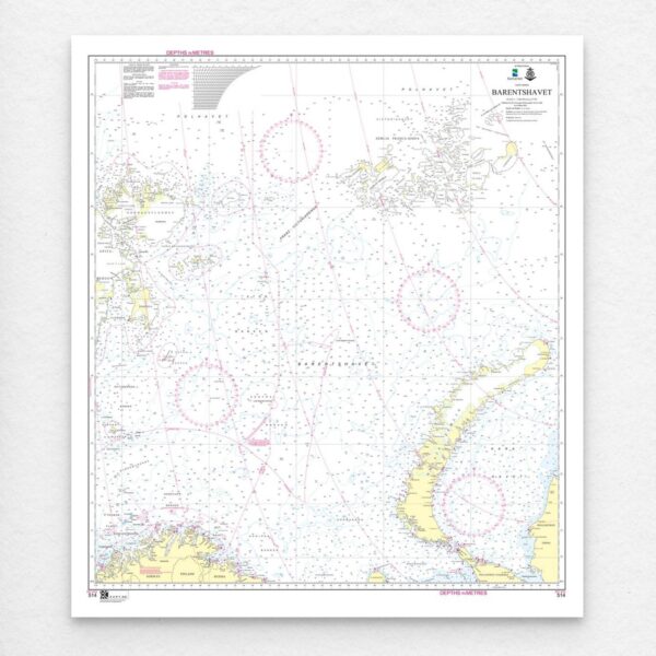 Kartverket – overseilingskart 514: INT 933 / Barentshavet