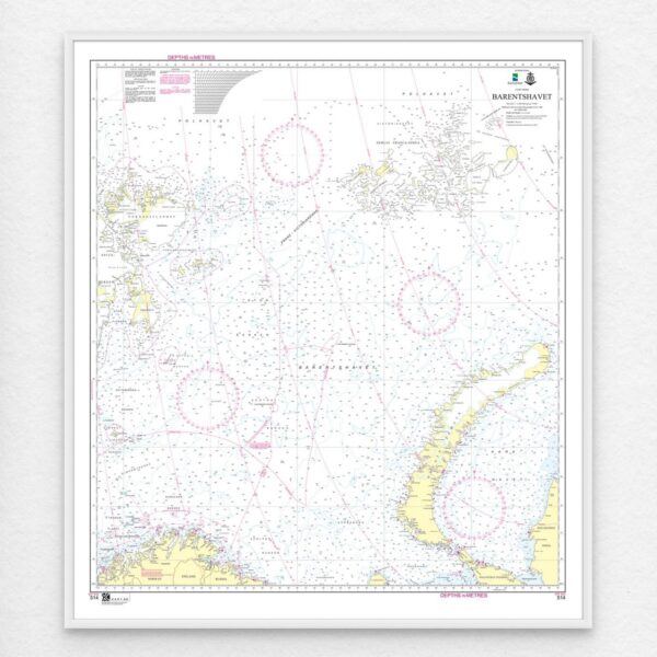 Kartverket – overseilingskart 514: INT 933 / Barentshavet - Image 3
